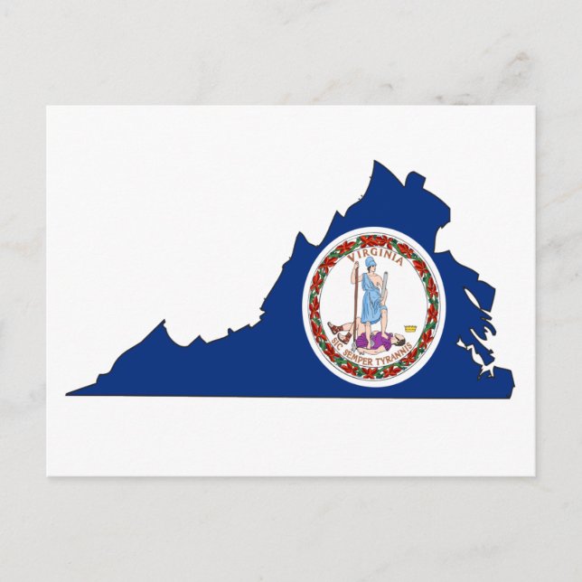 Virginia Flag Karte (Vorderseite)