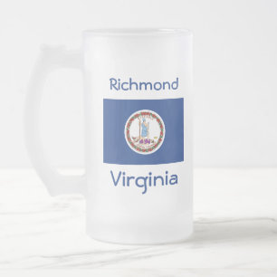 Virginia Flag Karte Stadt Tasse