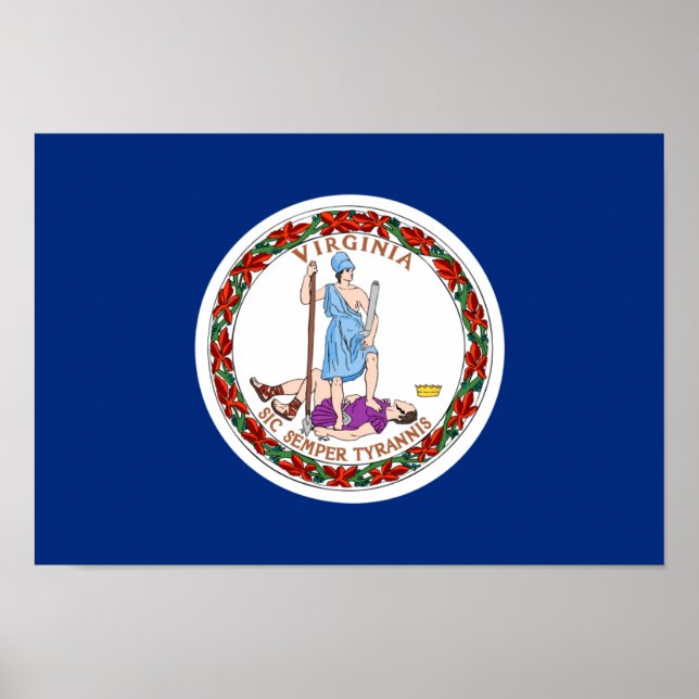 Virginia Flag Poster (Vorne)