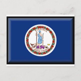 Virginia Flag Postkarte