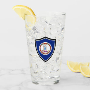Virginia-Flagge Glas