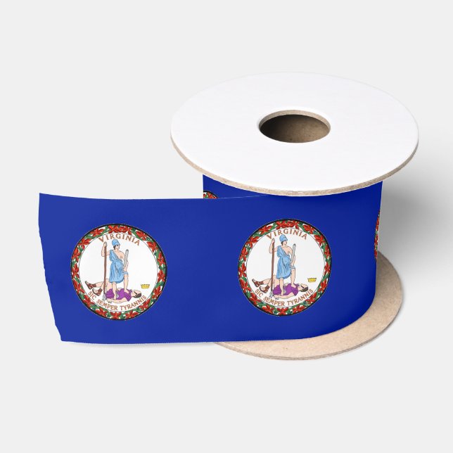 Virginia-Flagge Satinband (Spule)