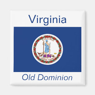 Virginia-Flaggen-Magnet Magnet