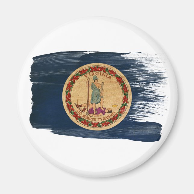 Virginia Flaggenmagnete Magnet (Vorne)