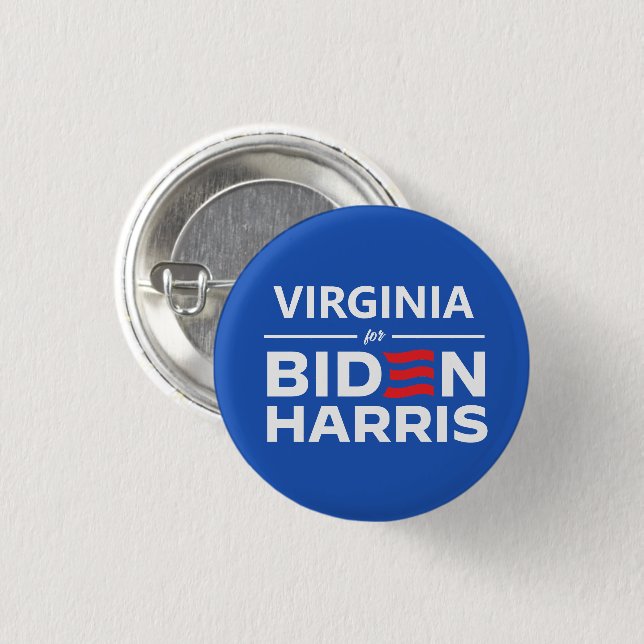 Virginia für Biden Harris Button (Vorne & Hinten)