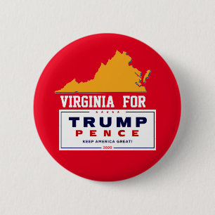 Virginia für Trump Pence 2020 Button