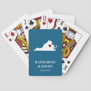 Virginia Gastgeschenk Hochzeit Deck of Cards, Staa Spielkarten