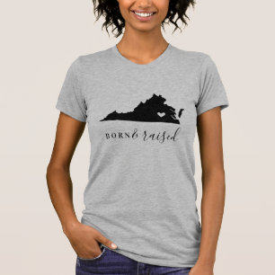 Virginia Geborenes und aufgehobenes Staat T-Shirt