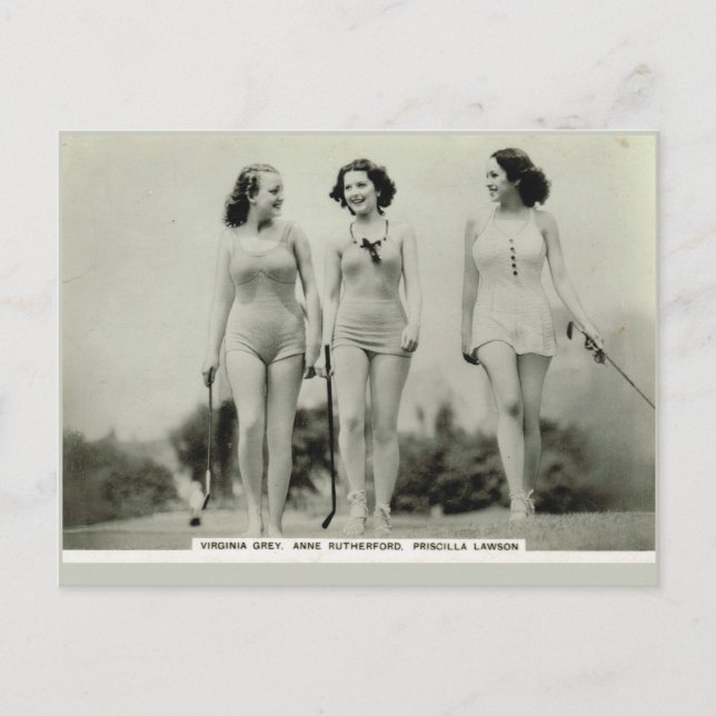 Virginia Gray, Anne Rutherford, Priscilla Lawson Postkarte (Vorderseite)