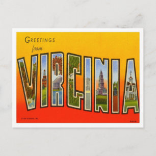 Virginia Grüße aus den US-Bundesstaaten Postkarte
