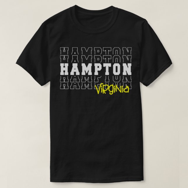 Virginia Hampton VA T-Shirt (Design vorne)