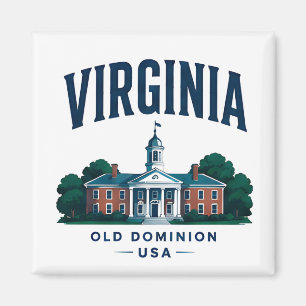 Virginia Historische Landschaftsreise Magnet