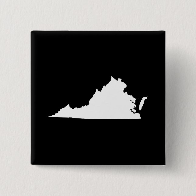 Virginia in Weiß und Schwarz Button (Vorderseite)