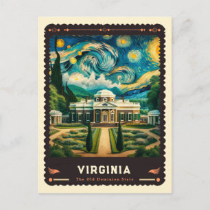 Virginia Inspiriert von Vincent Van Gogh Postkarte