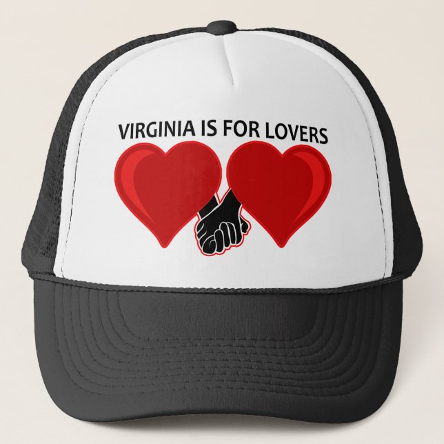Virginia ist für Liebhaber Truckerkappe (Vorderseite)