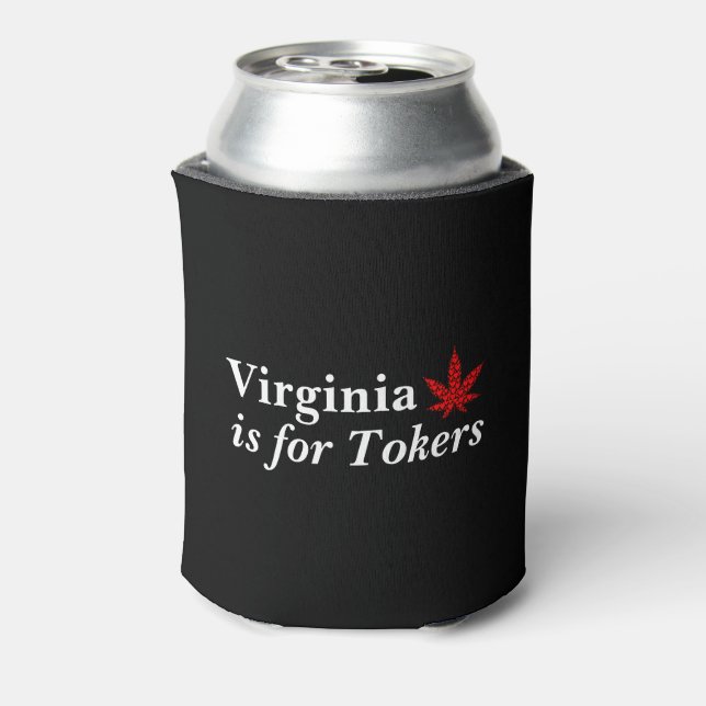 Virginia ist für Tokers Weed Personalisiert Dosenkühler (Kanne Rückseite)