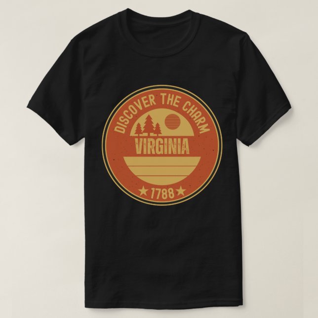Virginia ist für Verliebte - VA Staat Gift T-Shirt (Design vorne)