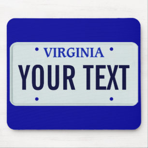 Virginia-Kfz-KennzeichenMausunterlage Mousepad