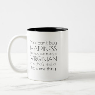Virginia-Liebhaber-Tasse Zweifarbige Tasse