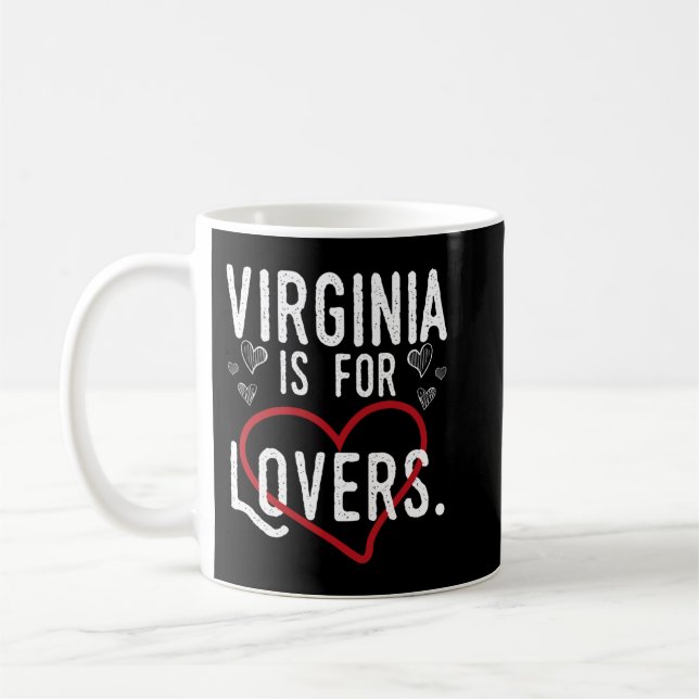Virginia Lovers Cool Virginia is 4 Lovers Gift pri Kaffeetasse (Links)
