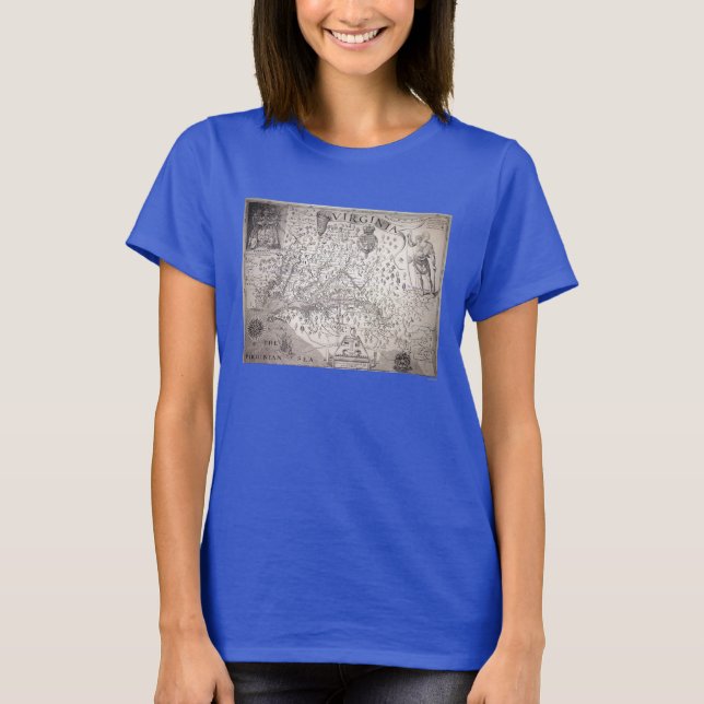 Virginia Map, 1612 T-Shirt (Vorderseite)