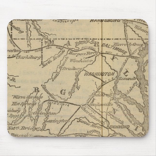 Virginia, Maryland, Delaware Mousepad (Vorne)