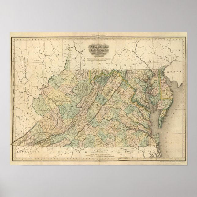 Virginia, Maryland, Delware Poster (Vorne)