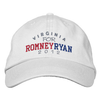 Virginia Mitt Romney Paul Ryan 2012 Bestickte Kappe