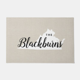 Virginia Monogram Staat Doormat Fußmatte