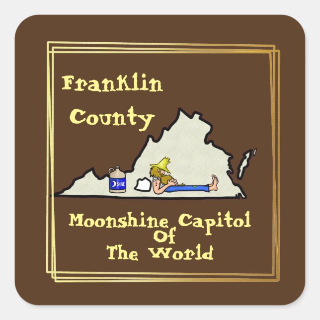 Virginia Moonshine Stickers (Vorderseite)