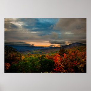 Virginia Mountain Sunset Print Poster