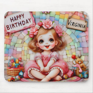 VIRGINIA ~ Niedliches junges Mädchen ~ Mousepad