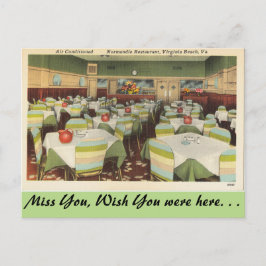 Virginia, Normandie Restaurant, Virginia Beach Postkarte
