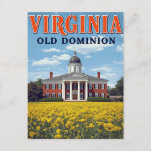 Virginia Old Dominion Postkarte