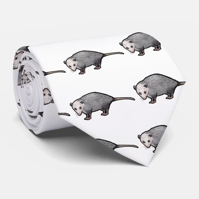Virginia-Opossum Krawatte (Gerollt)