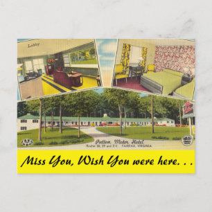 Virginia, Patton Motor Hotel, Fairfax Postkarte