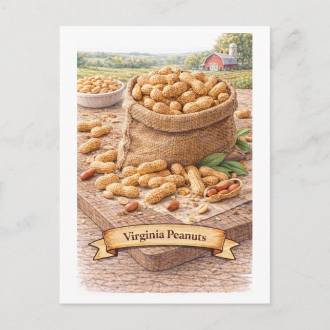 Virginia Peanuts (American Food Series) Postkarte (Vorderseite)