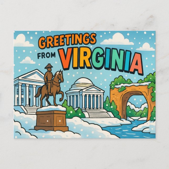 VIRGINIA Postkarte (Vorderseite)