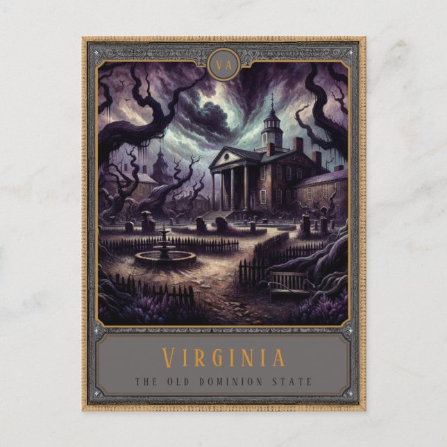 Virginia | Postkarte Gothic Art (Vorderseite)