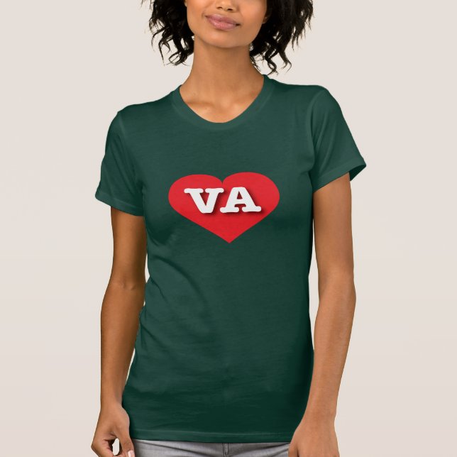 Virginia Red Heart - I Liebe VA T-Shirt (Vorderseite)