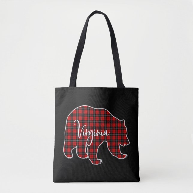 Virginia Retro Vintag Style Frohe Weihnachten (Vorderseite)