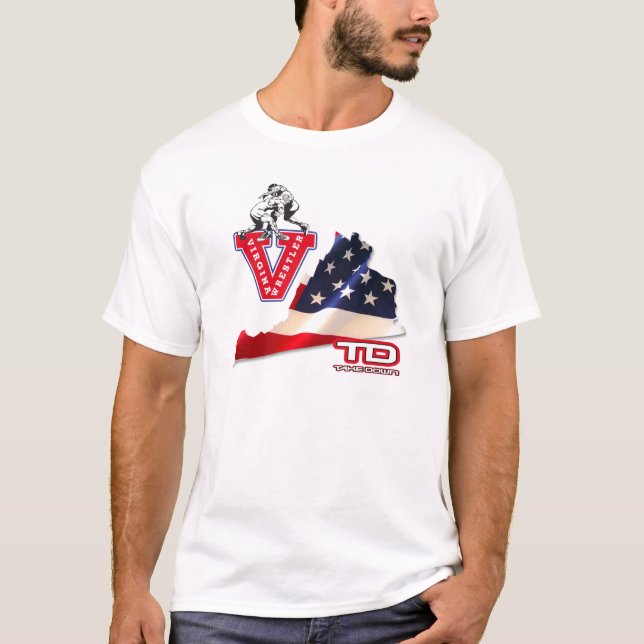 Virginia-Ringkämpfer T-Shirt (Vorderseite)