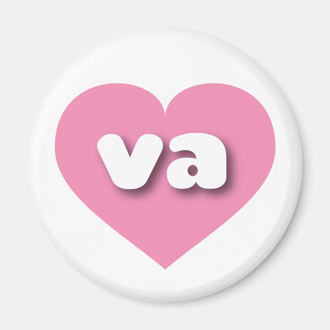 Virginia rosa Herz - I Liebe Magnet (Vorne)