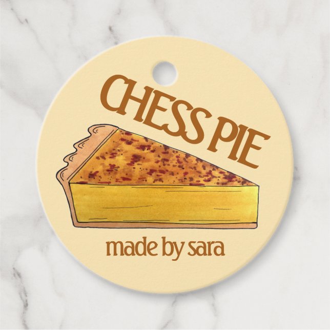 Virginia Schach Kuchen Südliches Dessert gebacken  Geschenkanhänger (Vorderseite)