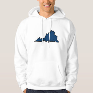 Virginia-SkriptHoodie - Weiß/Marine Hoodie