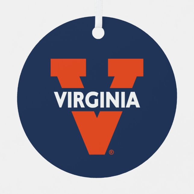 Virginia Split V Ornament Aus Metall (Vorderseite)
