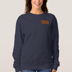 Virginia Squash Marine Sweatshirt mit orangefarben
