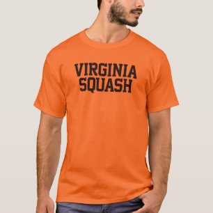 Virginia Squash Orange T-Shirt mit Logo vorne und