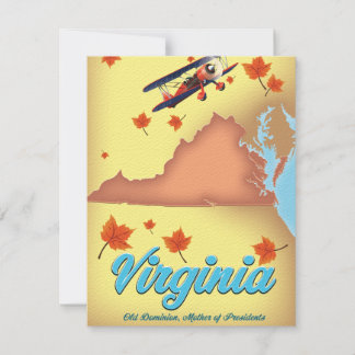 Virginia Staat Retro Reiseplakat