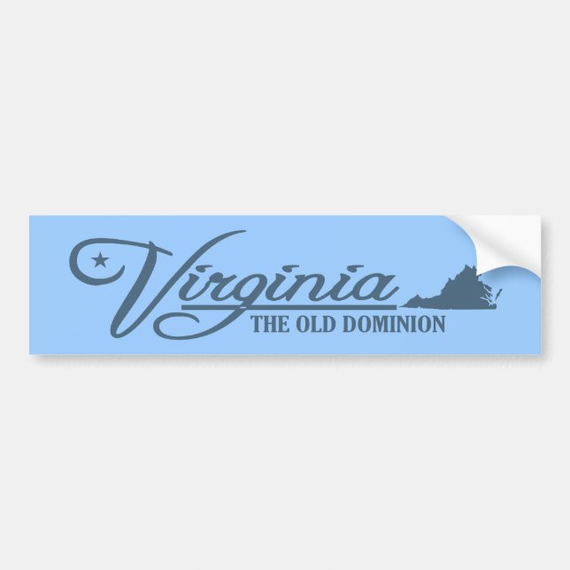 Virginia (Staat von mir) Autoaufkleber (Vorne)
